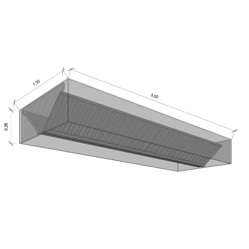 Campana Central 3.00x1.30x0