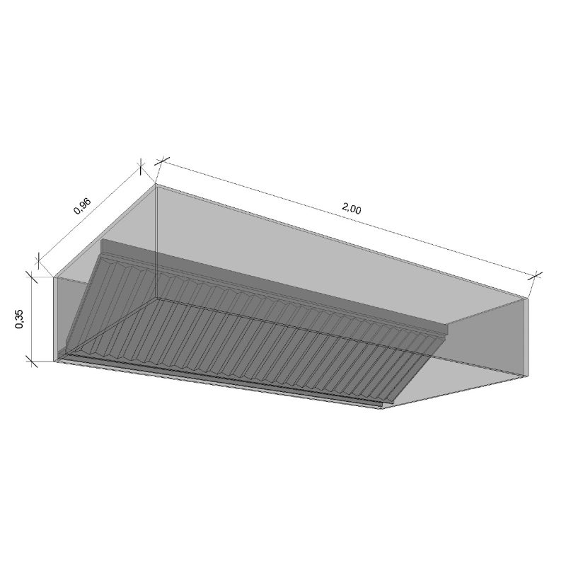 Campana Mural 2.00x0.96x0.35