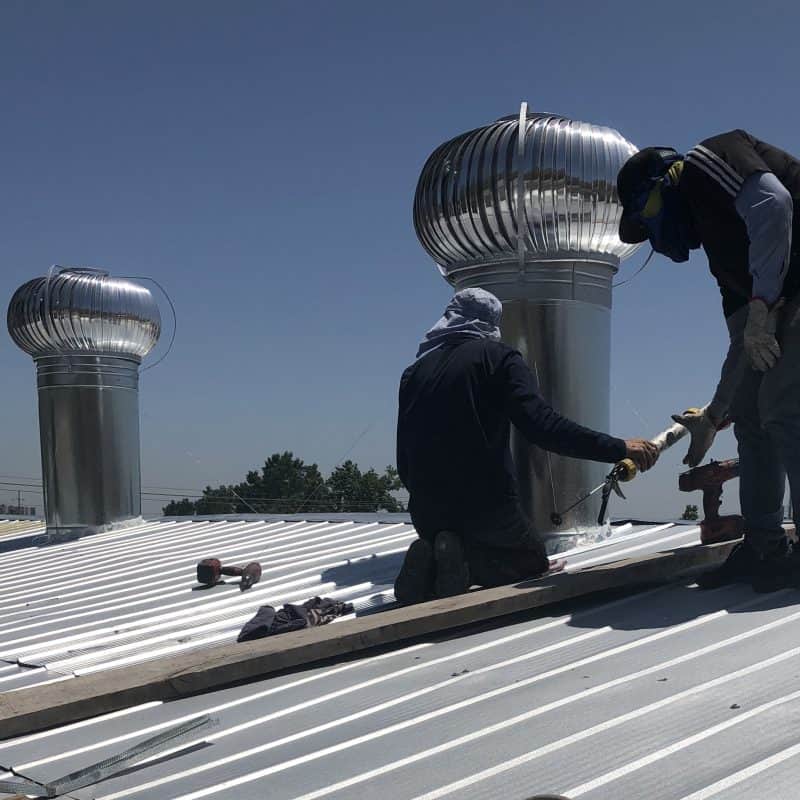 Instalacion De Extractores Eolicos